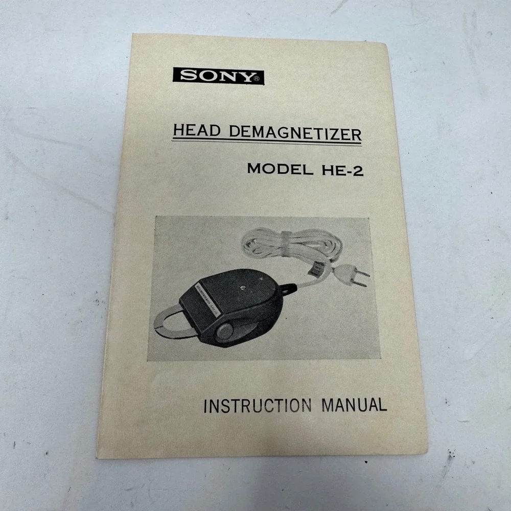 Sony HE-2 Head Demagnetizer Vintage Audio Tape Deck Maintenance Tool Tested